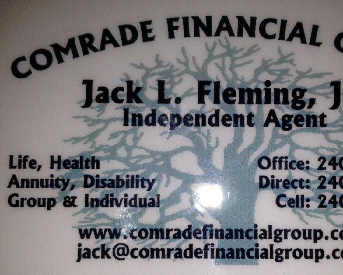 Comradefinancialgroupbusinesscard