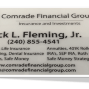 Comrade Financial Group Business Card